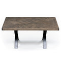 Charcoal Herringbone Oak Coffee Table 