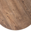 Round Oak Coffee Table, Chocolate - S10Home