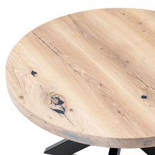 Round Oak Coffee Table, Grey - S10Home