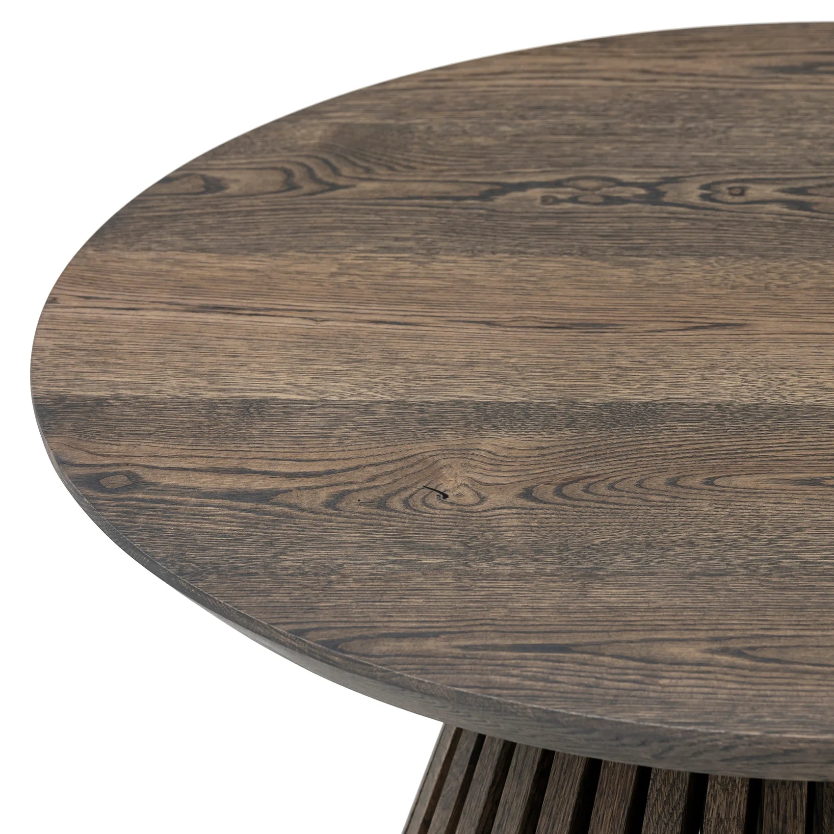 Charcoal Round Oak Coffee Table - S10Home