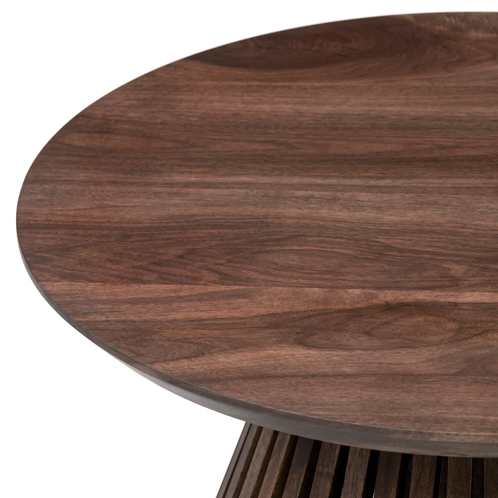 Chocolate Round Oak Coffee Table - S10Home