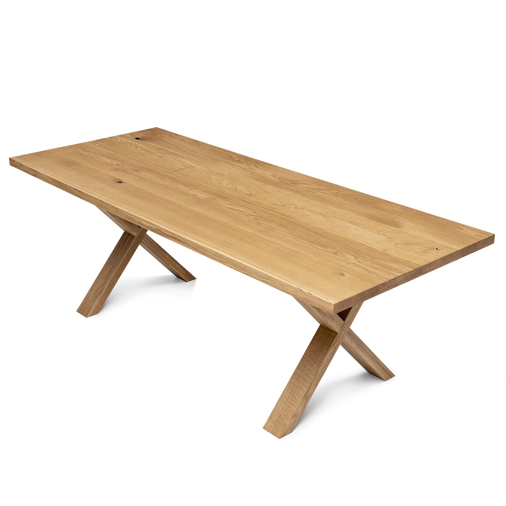 Natural Oak Dining Table Extendable 