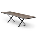 Charcoal Oak Dining Table Extendable 