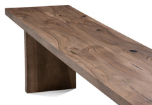 Walnut Bench, Chocolate, 2-6 Seater - S10Home