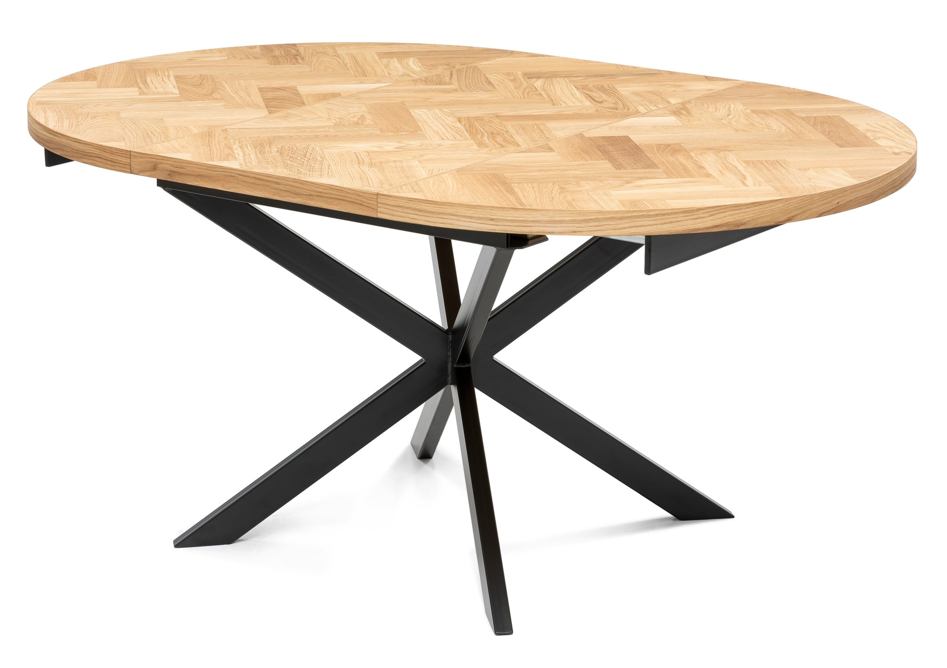 Astrid Extendable Round Herringbone Dining Table by S10Home